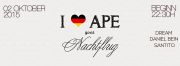 Tickets für I LOVE APE GOES NACHTFLUG am 02.10.2015 - Karten kaufen